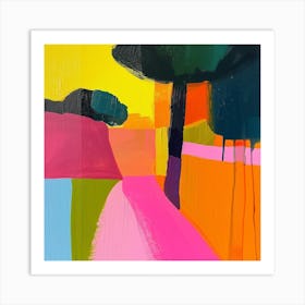 Abstract Park Collection Ibirapuera Park Lisbon Portugal 3 Art Print