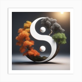 Yin Yang Symbol 1 Art Print