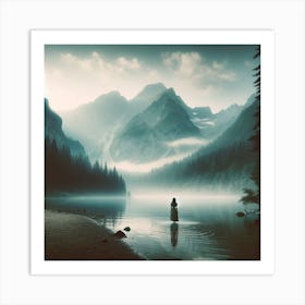 Mist and Silence Art Print Art Print