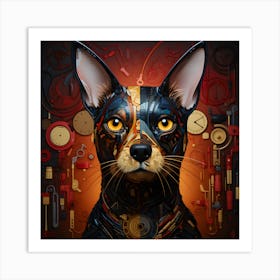 Whimsical Canine Dreamscape Art Print