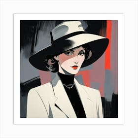 Elegant woman 5 Art Print