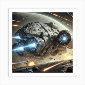 Moonstrike Bomber Armor Plating Converted Art Print