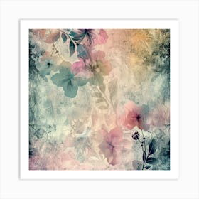 Floral Background Stock Photo Art Print