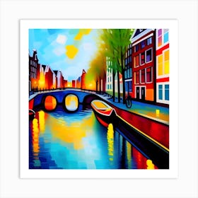 Amsterdam Painting 1 Art Print