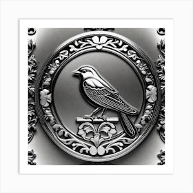 Crow symbol Art Print