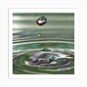 Water Drop Art Print