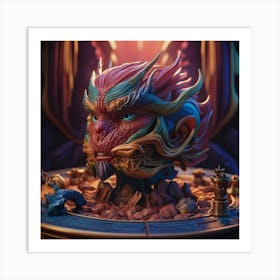 Dragon Head 7 Art Print