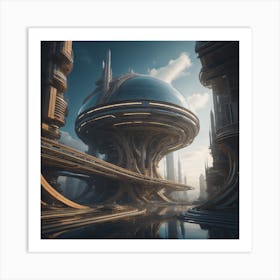 Futuristic City Art Print