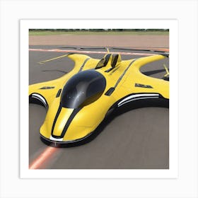 Futuristic Flying Car 3 Art Print