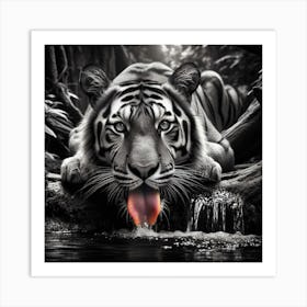 White Tiger 2 Art Print