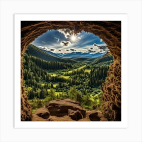 View From A Cave Art Print