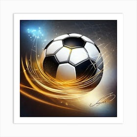 Soccer Ball Art Print