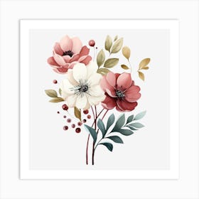 Bouquet Of Flowers 1 Art Print