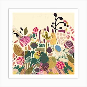 Flower Garden Art Print