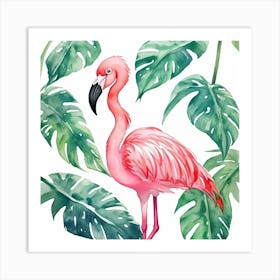 Pink Flamingo 2 Art Print