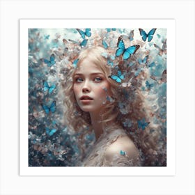 butterfly kisses Art Print