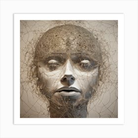 Wire Head Art Print