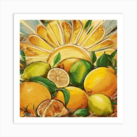 A Vibrant And Artistic Illustration Of A Sunrise W Q1ekjvsxqbe6elvu 5fowq 4cpzvha5s Gh1hrl0ttgkw Art Print