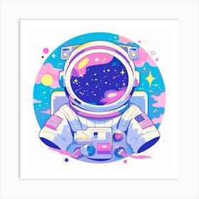 Astronaut In Space 19 Art Print