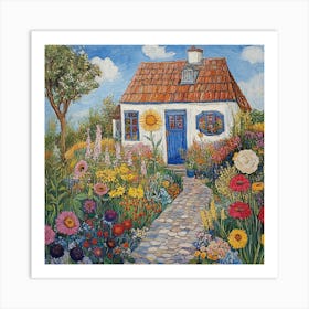 A Sunny Day in a Holland Garden # 4 Art Print