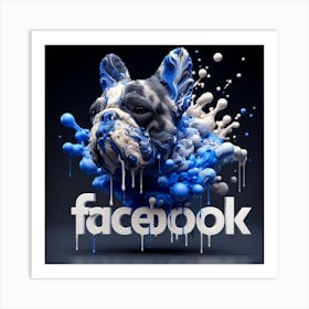 Facebook Logo 4 Art Print