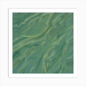 Green Water Art Print