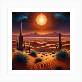 Desert Landscape 73 Art Print