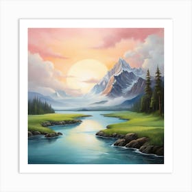 Landscape Painting Art Print