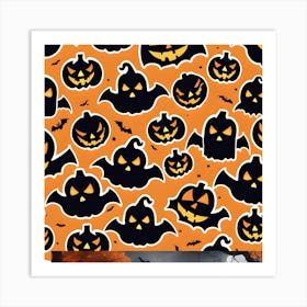 Halloween Pumpkins 2 Art Print