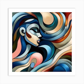 Abstract Of A Woman 8 Art Print