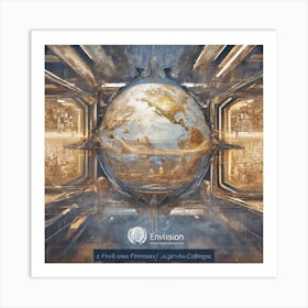 Earth In Space Art Print