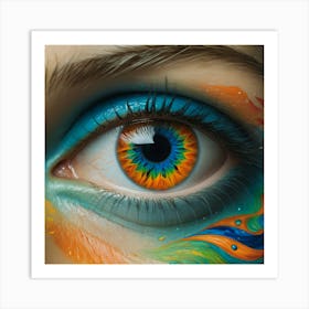 Peacock Eye Art Print