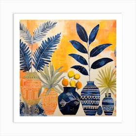 Tropical Blues Art Print