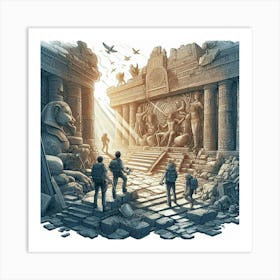 Egyptian Temple 14 Art Print