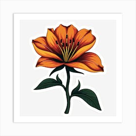 Orange Lily Art Print