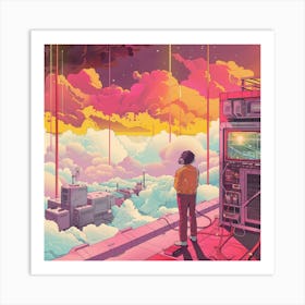 Pixel Art 4 Art Print