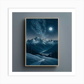 Night In The Mountains 1 Art Print