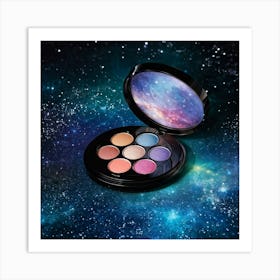 A Celestial Infused Makeup Palette Boasting Interstellar Radiance And Twinkling Shimmer Encapsulat Art Print