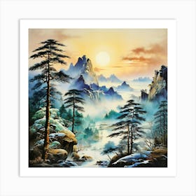 Asian Landscape 2 Art Print