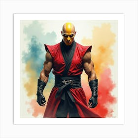 Mortal Kombat Ninja Fighter Concept Art (466) Art Print