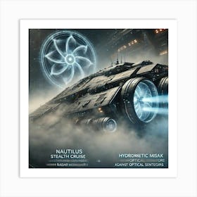 A High Tech Sci Fi Scene Showing The Nautilus Stea 1 Art Print