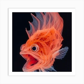 Flamingo Fish 1 Art Print