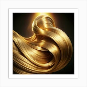 Golden Hair Art Print