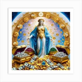 Money and golds attraction 1 Art Print