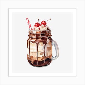 Ice Cream Sundae 4 Art Print