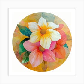 Flowers In A Circle Art Print