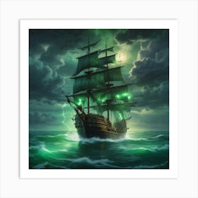 Pirate Ship Art Print