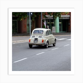 Old Fiat Car Automobile Florence Street Italian Italy Milan Venice Florence Rome Naples Toscana photo photography art travel Art Print