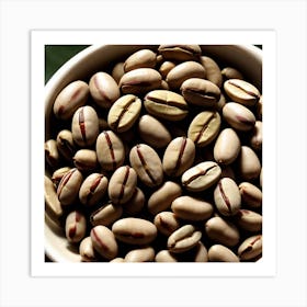 Coffee Beans In A Bowl 2 Art Print