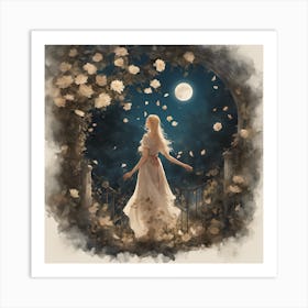 Into The Garden (Blonde) Art Print 1 Art Print